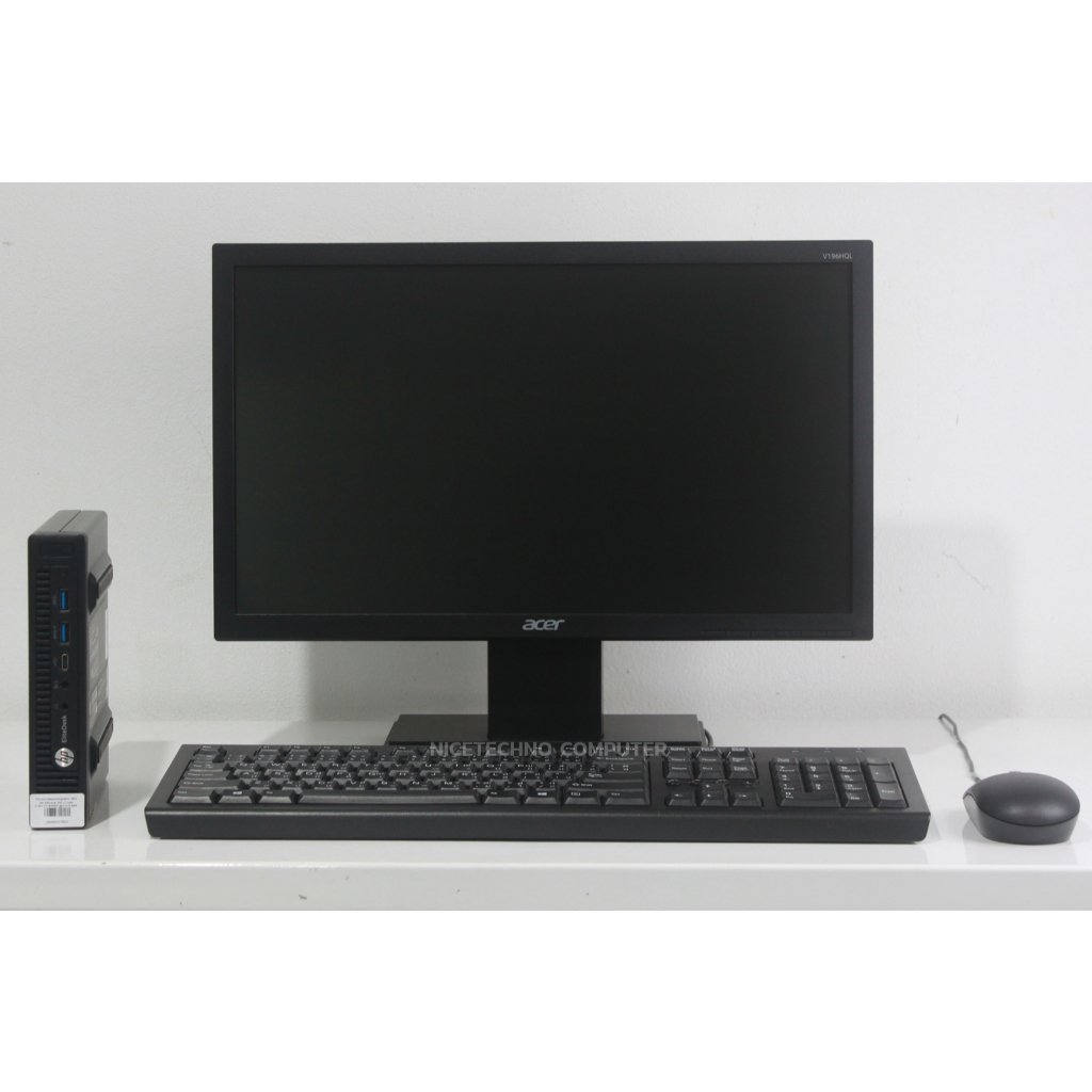 มือสอง HP EliteDesk 800 G2 DM / Intel Core i7-6700T / RAM 8 GB / HDD 500 GB (มีพอร์ต M.2 ว่าง) / จอ 