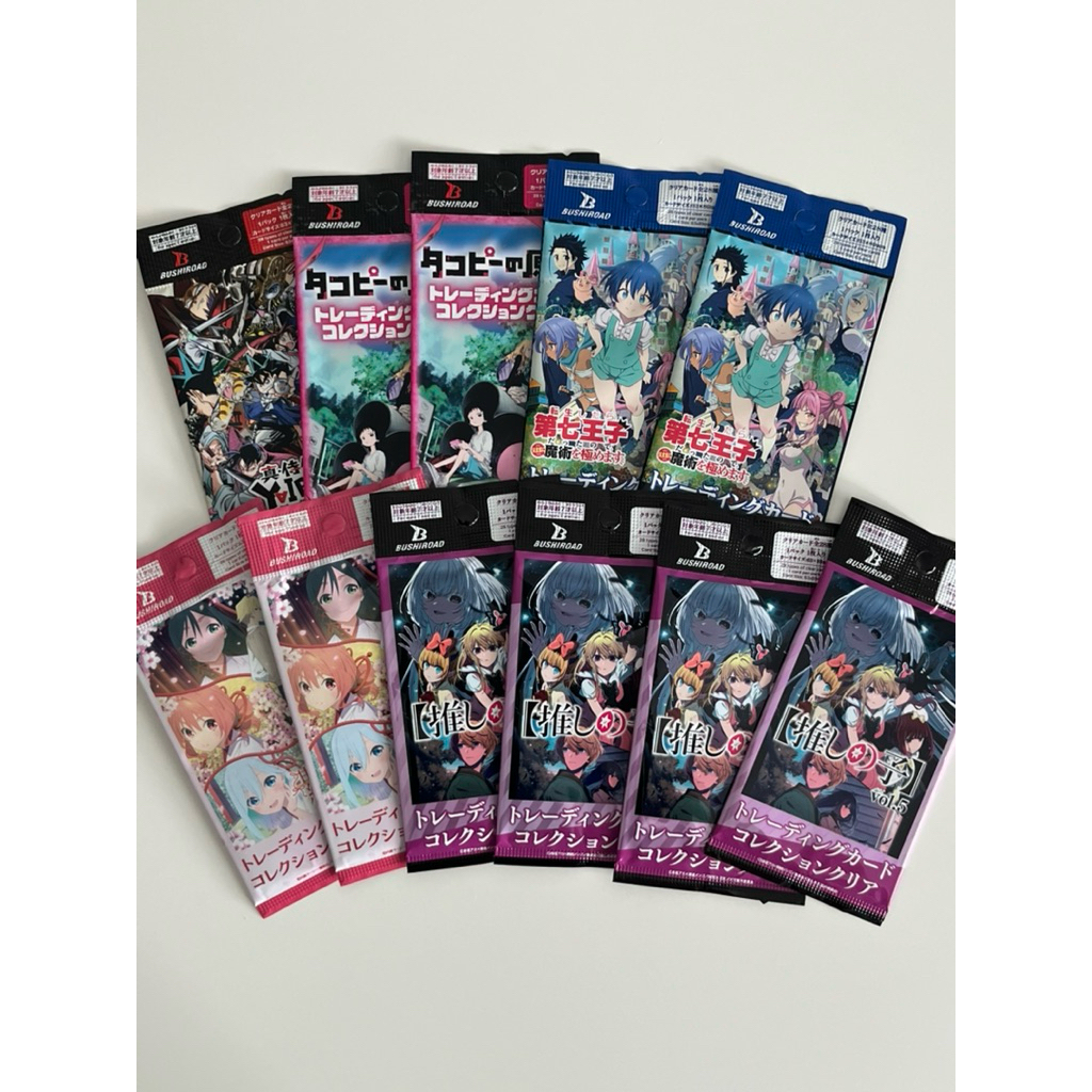 (พร้อมส่ง) - แท้จากญี่ปุ่นมือ 1 ซองสุ่มการ์ด Clear Card Oshi no Ko Amagami Sister Shin Samurai Yaiba