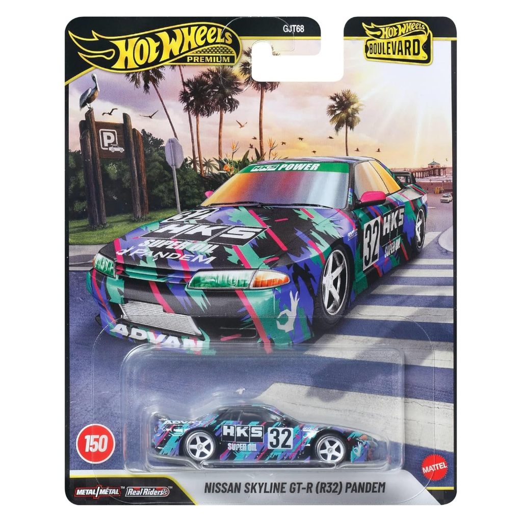 Hot Wheels Premium Boulevard - Nissan Skyline GT-R (R32) Pandem [No.150] รถเหล็กของเล่น ของสะสม ลิขสิทธิ์แท้ 100%