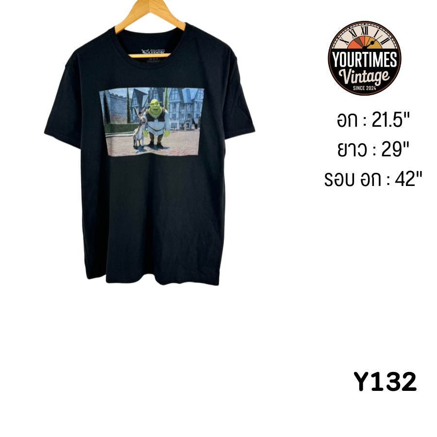 เสื้อยืดมือสอง เสื้อยืดคัดเกรด เสื้อยืดลายการ์ตูน Shrek