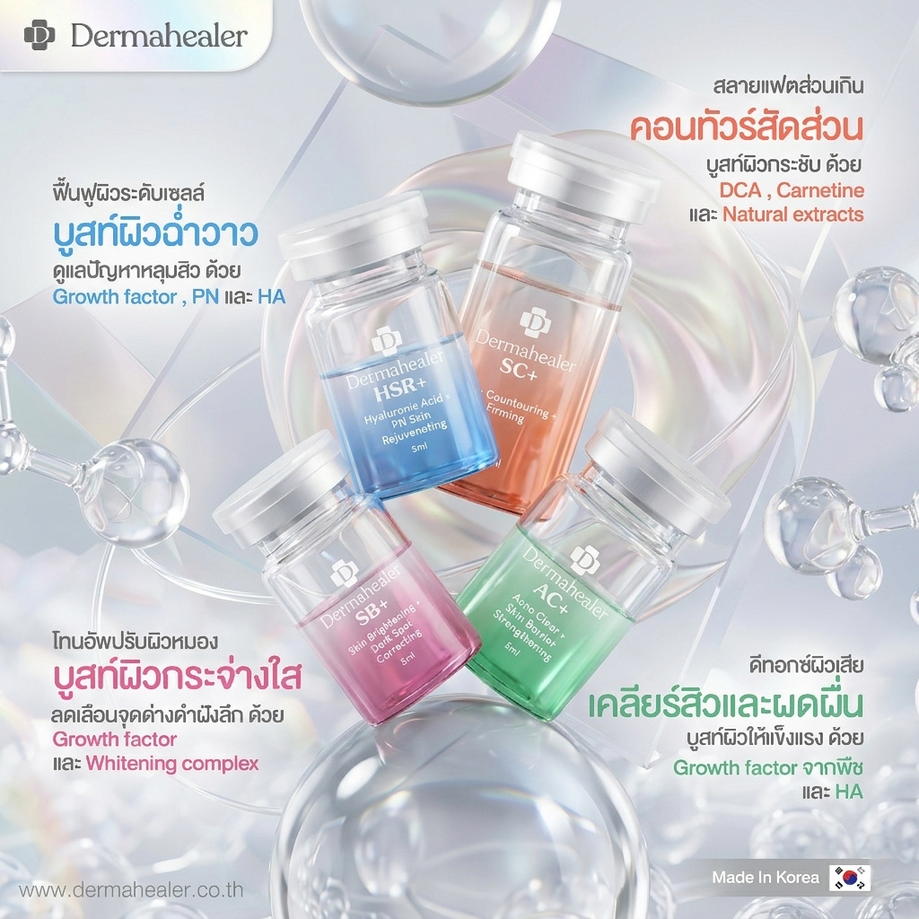 (1ขวด) Dermahealer Skin booster (Dermaheal สูตรใหม่)