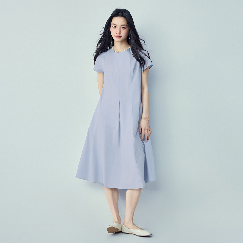 GIORDANO (Online Exclusive) เดรสผู้หญิง Women's Poplin Dress 13466241