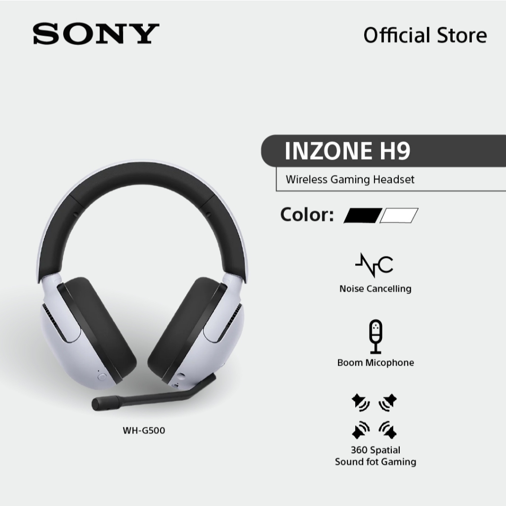 Sony หูฟัง Gaming Headphones INZONE H9 รุ่น WH-G900N | Wireless Noise Canceling Headphones | Play while charging