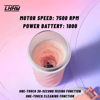 LHHW แก้วปั่น E-MAGMIX Insulated AUTO Shaker SUS316 เก็บความร้อนความเย็น 2 ชั้น ด้วยมอเตอร์ 7,500 RPM แบตเตอรี่ 1,000 mA