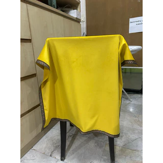 งานเซล ผ้าปูวางไพ่ ตำหนิงานเย็บไม่มีผลต่อการใช้งารกำมะหยี่ดำ 70x70cm