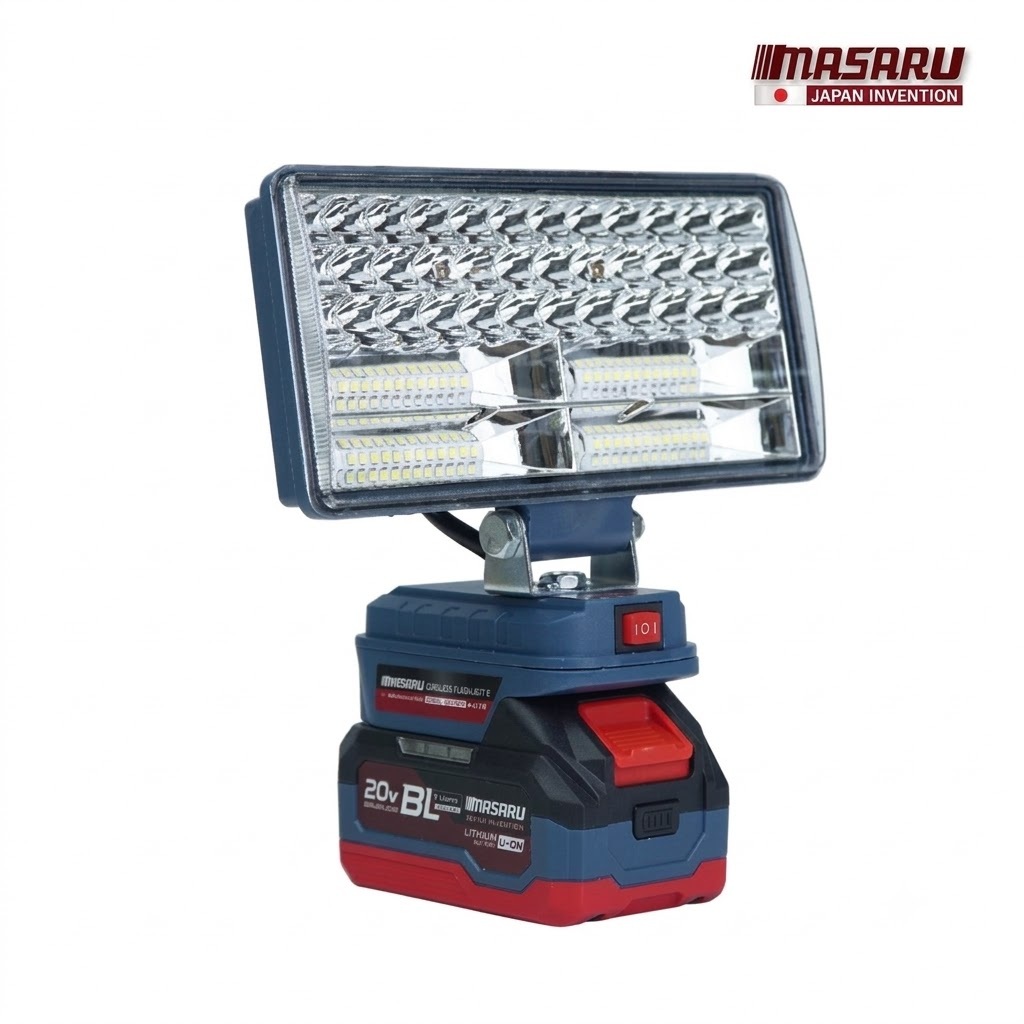 ไฟฉายสปอร์ตไลท์ไร้สาย MASARU รุ่น SCLF-905 ปรับแสงได้ 2 ระดับ 90W พกพาสะดวก สามารถปรับระดับความสว่างได้ 2 ระดับ สว่างมาก