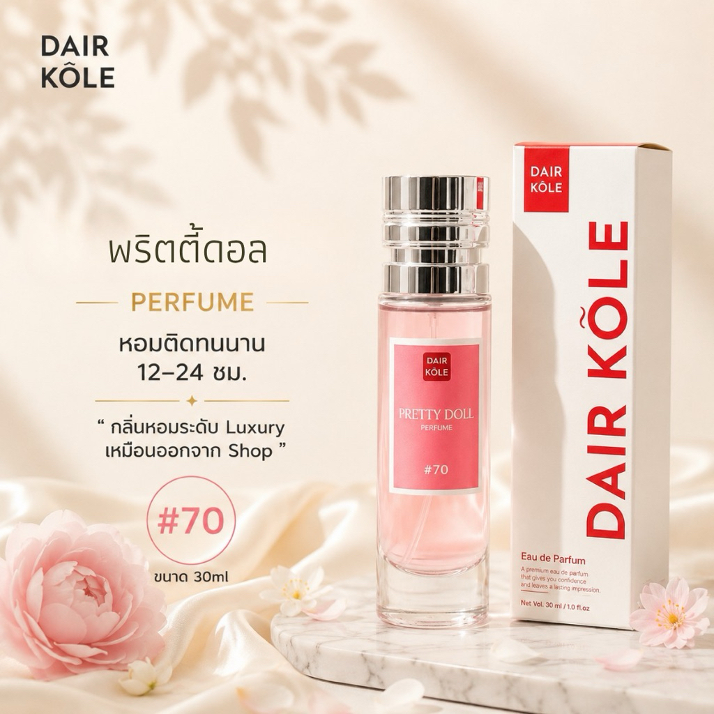 🔥กลิ่นShopแท้🔥น้ำหอมDAIR KOLE #72  G.R ติดทน12-24ชม. #น้ำหอมผู้หญิง #น้ำหอม #ติดทนนาน #น้ำหอมติดทน #DKPEFUME #DK