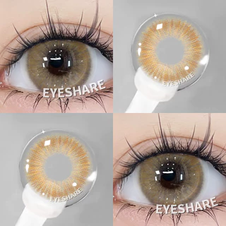 (COD) Eyeshare คอนแทคเลนส์ 1 คู่ COACHELLA สีเทา เลนส์สีธรรมชาติ 14.2mm เลนส์แฟชั่นจัดส่งฟรี