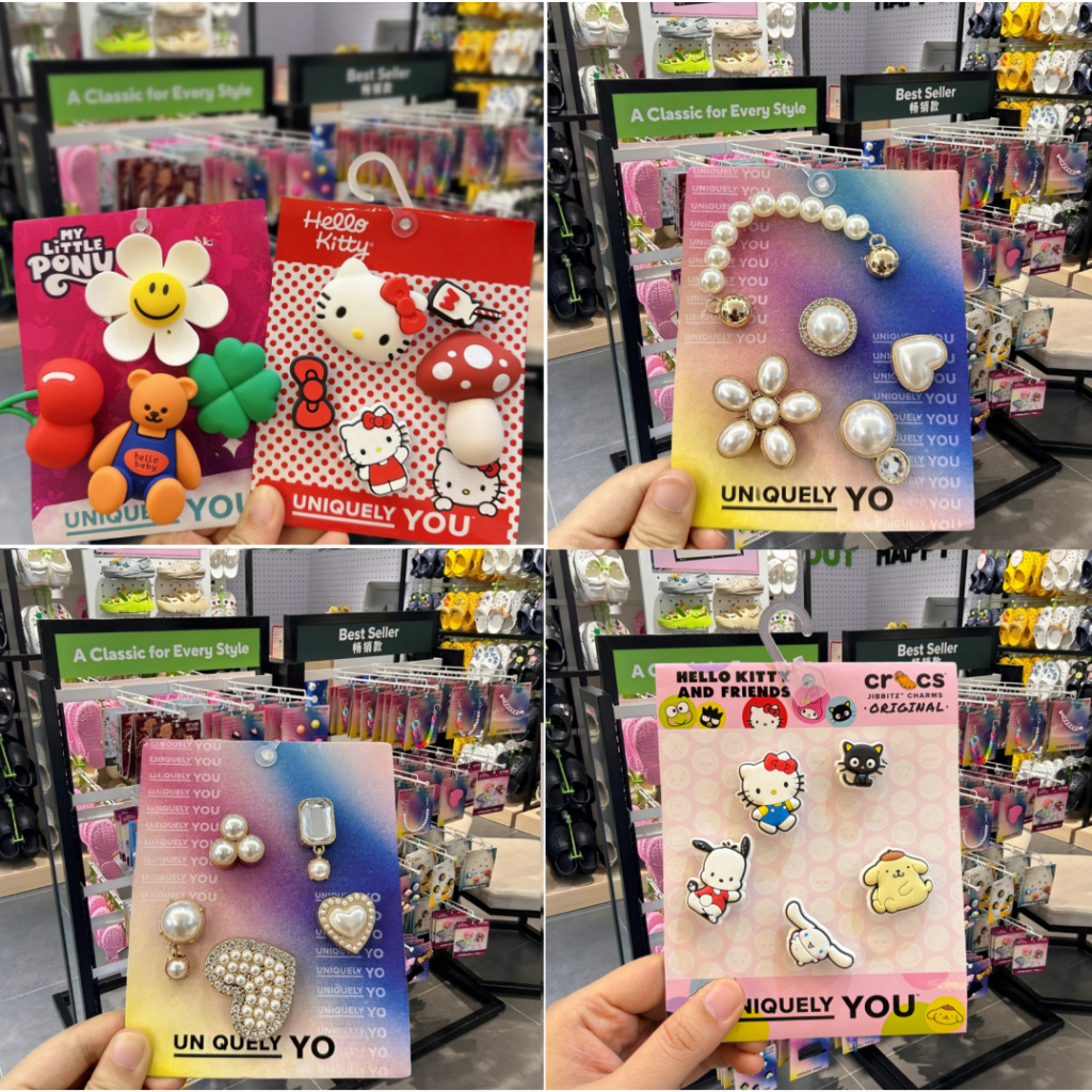 จัดส่งในกรุงเทพฯ 100% ต้นฉบับ Charms ตัวติดรองเท้า จิบบิท อุปกรณ์รองเท้า การจับคู่ตกแต่งกลางแจ้งสำหรับเด็กชายและเด็กหญิง