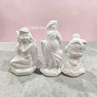 ตุ๊กตาปูนปลาสเตอร์ ระบายสี ตัวตัน (ไม่แถมสี) ราคาต่อตัว