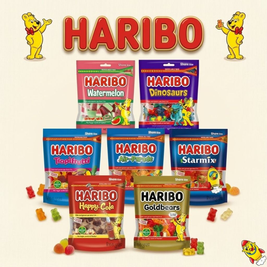 เยลลี่กัมมี่ HARIBO มี 7 รส ขนาด 200-300 กรัม สินค้าจากตุรกี มี Halal