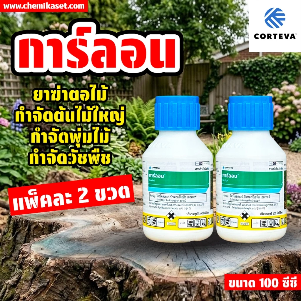 (แพ็ค2ขวด) ยาฆ่าตอไม้ การ์ลอน ขนาด 100 cc ยาฆ่าตอ ยาฆ่าตอไม้ ยาฆ่ากระถิน ต้นไม้ใหญ่ทุกชนิด ส่งเร็ว