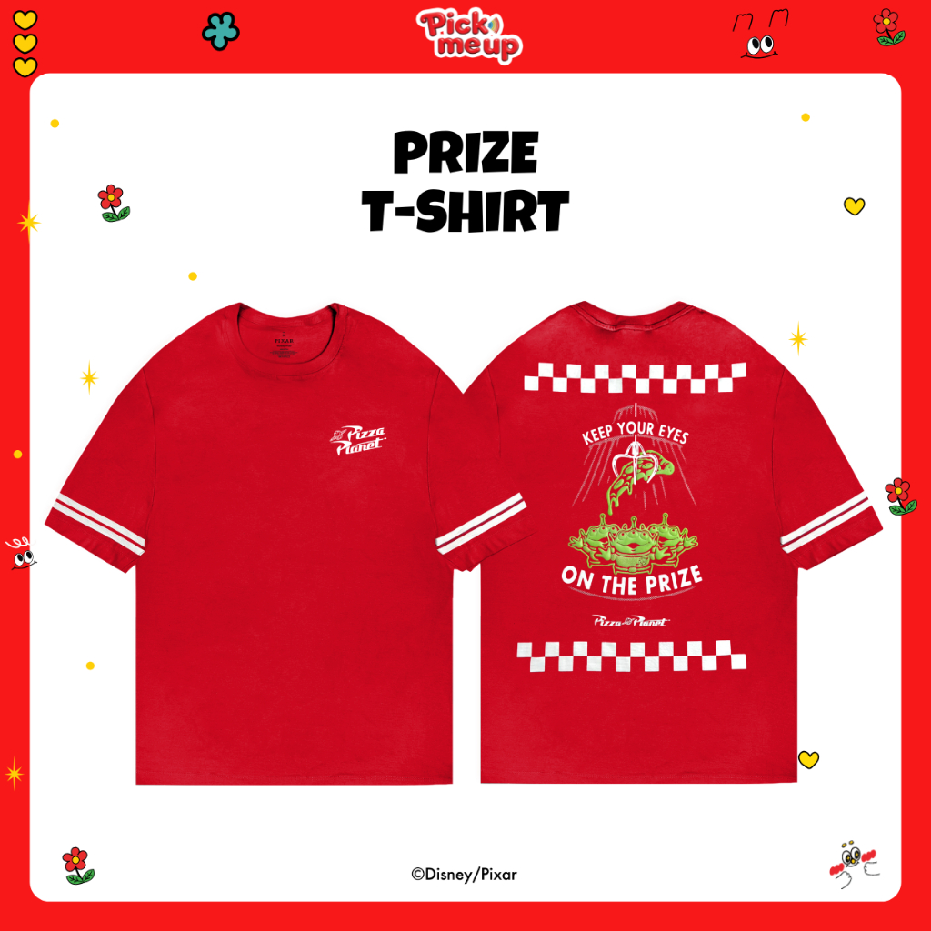 PickMeUp เสื้อยืดพิมพ์ลาย Prize ลิขสิทธิ์ Disney
