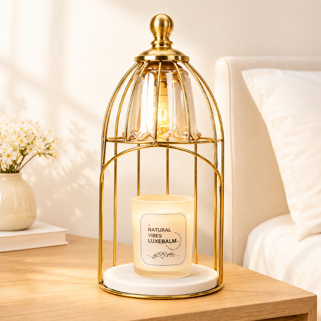 [พร้อมส่งจากไทย] โคมไฟอุ่นเทียน Candle Warmer โคมไฟละลายเทียนหอม หรี่แสงได้ อโรม่า ตั้งได้ทุกที่ในบ้าน ฟรี 1 หลอด