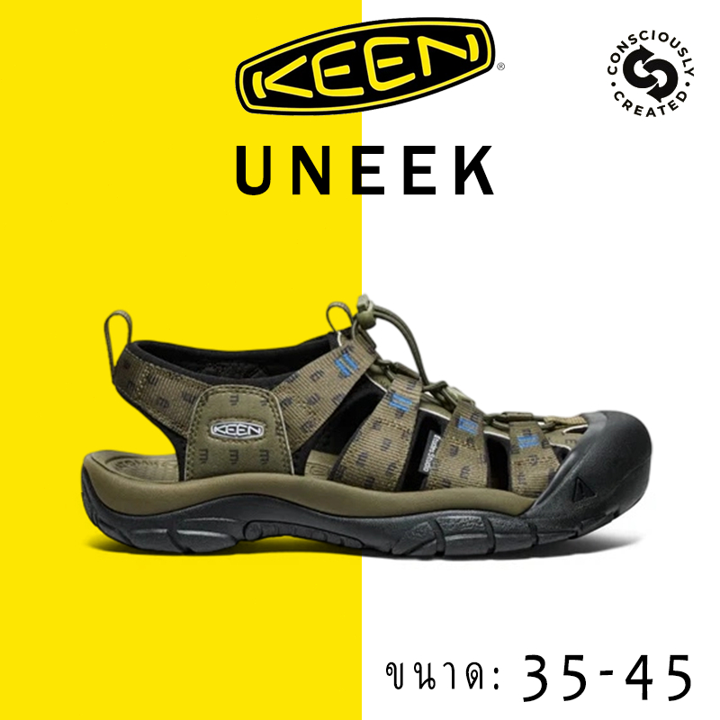 KEEN รองเท้าแตะหุ้มนิ้วกลางแจ้ง กันกระแทกปลายเท้า กันลื่นยางแท้ทุกพื้น ระบายอากาศดี เก็บเท้า วิ่งเทรลปีนเขา