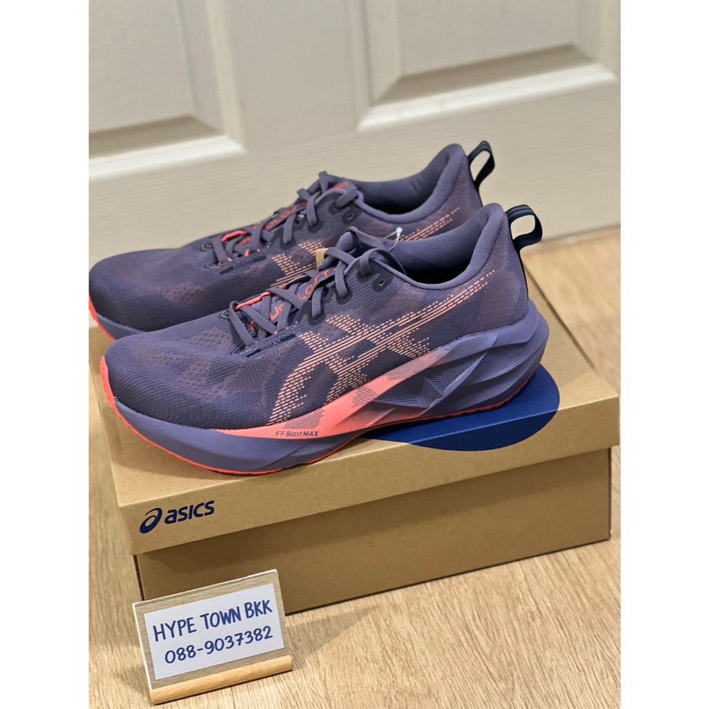 [ PREORDER ] รองเท้าวิ่ง ASICS NOVABLAST 5 (Men) Sku 1011B974-500 สี Gray Purple รับประกันสินค้าแท้ 100%