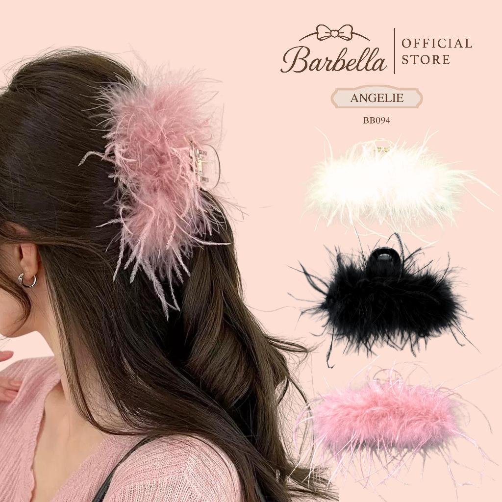Barbella กิ๊บหนีบผมขนนกฟู กิ๊บเกาหลี สไตล์ลูกคุณ รุ่น Angelie (BB094)