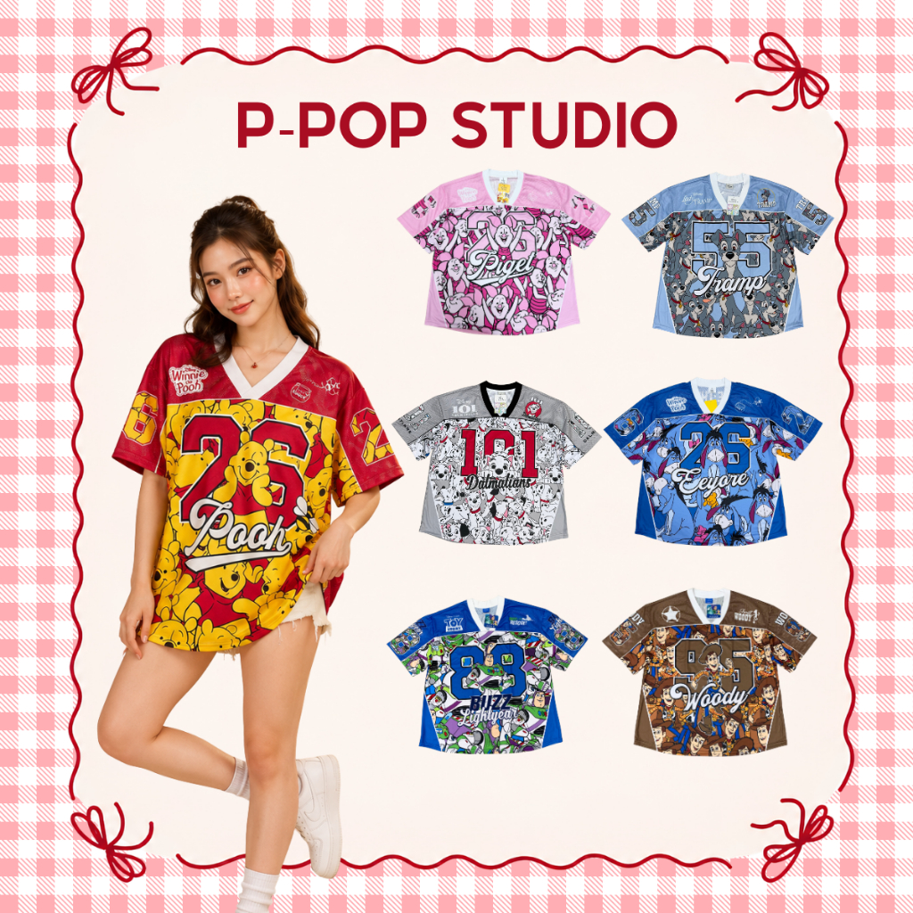 PPOP Studio - เสื้อเจอร์ซีย์ ดิสนีย์ งานลิขสิทธิ์เเท้ 100%