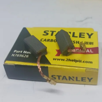 Stanley ชุดแปรงถ่านเครื่องเจียร์ไฟฟ้า 4 นิ้ว รุ่น STGS5100 STGS6100 งานซ่อมอะไหล่แท้ part no N769622