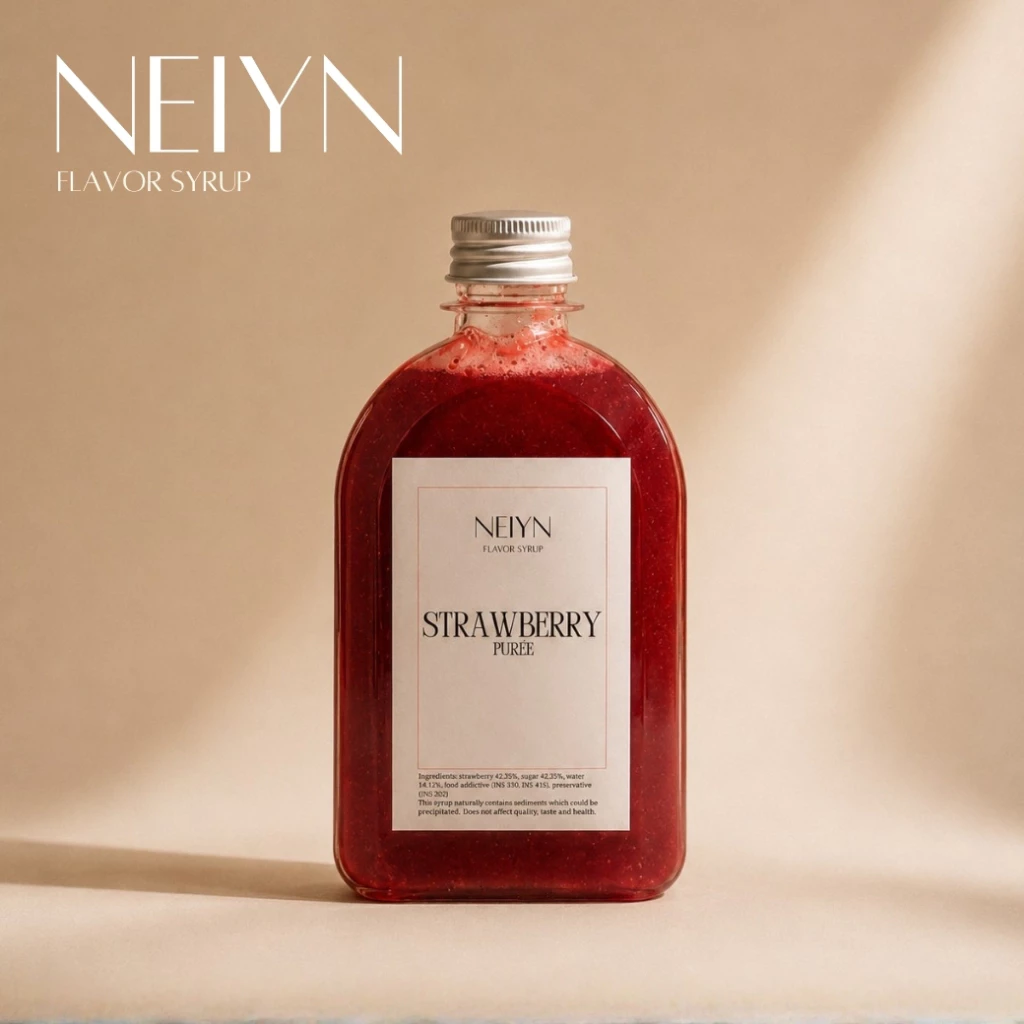 ไซรัปสตรอว์เบอร์รี่ Strawberry Puree Sauce 250ml | Neiyn