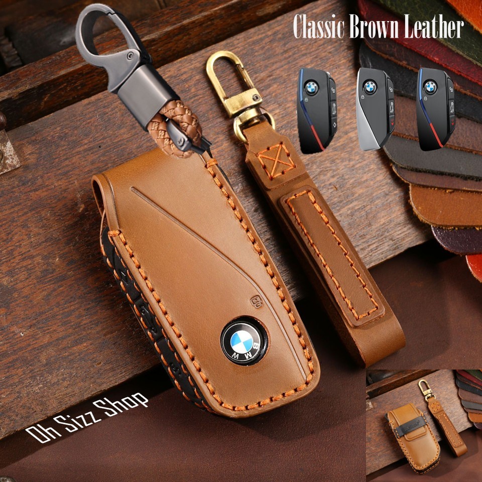 เคสรีโมทรถ BMW X3  X1 U11  2026 ปุ่มข้าง งานหนัง Hallmo HANDMADE ทรงคลาสสิค Leather Key Sets BMW 7  