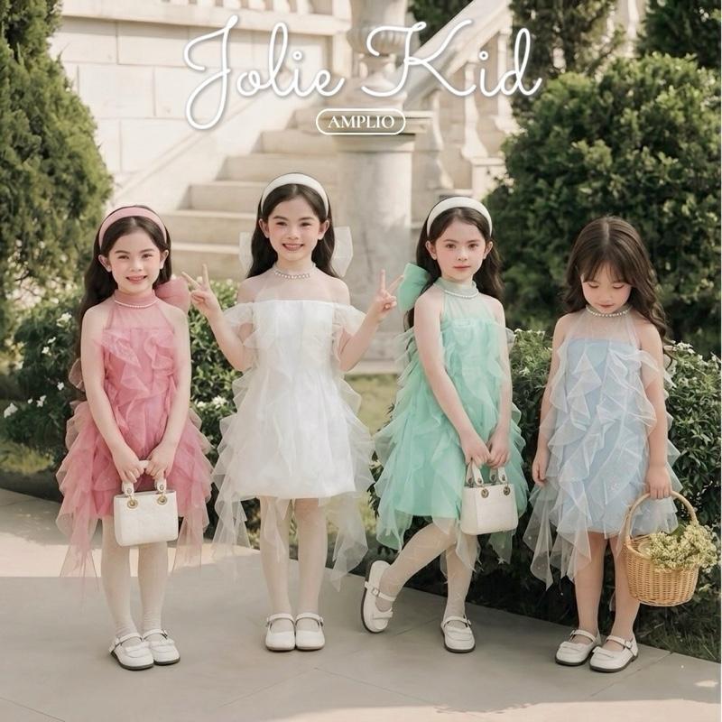 AMPLIO ชุดเด็ก Jolie Kid เดรสสั้นสำหรับเด็กผู้หญิง ผ้าไม่คัน คัดสรรเนื้อผ้าและตัดใหม่ทุกชุด ให้คุณสวยที่สุด