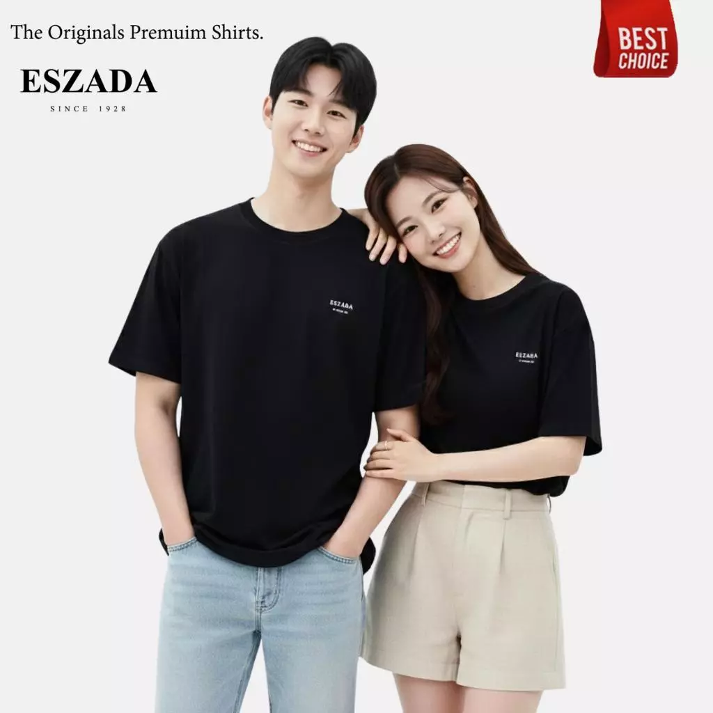 เสื้อยืดเอซซาด้าผ้าคอนตอน 100% (T09) The Premium T-Shirts ESZADA Design Limited Edition A+