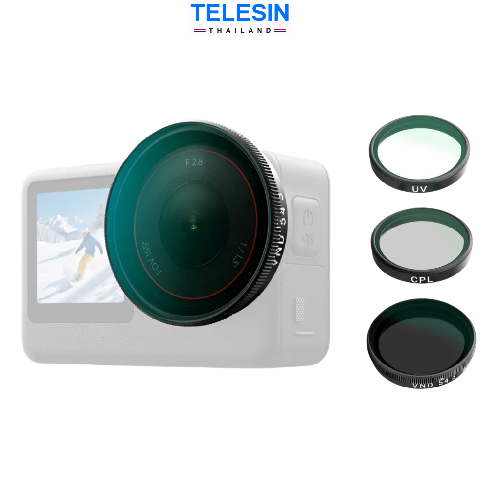 TELESIN DJI Osmo Action 6 CPL / UV / VND Filter Kit (S5-FLT-41)