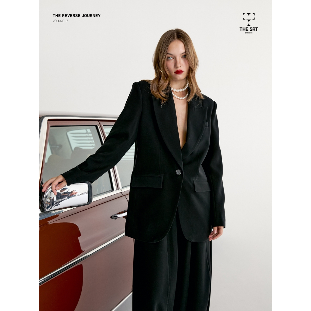 The SRT (TBZ324) X17 Blazer เสื้อเบลเซอร์ เสริมไหล่ เข้ารูป — صورة 5