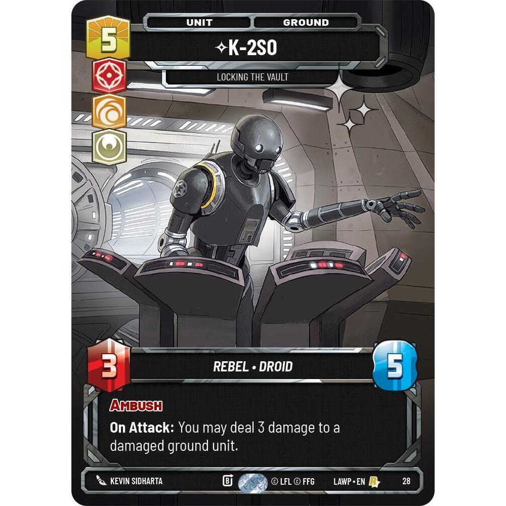 K-2S0 - Locking the Vault (Foil) - A Lawless Time: Weekly Play Promos (LAW-WPP) Star Wars: Unlimited
