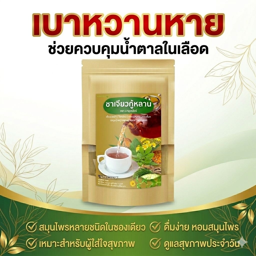 ชาลดน้ำตาลไขมันความดันเจียวกู้หลานบาบูเคลียร์