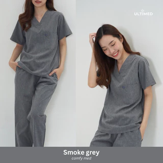 Ultimed | ชุดสครับ สี Smoke รุ่น comfy med (เสื้อสครับ)