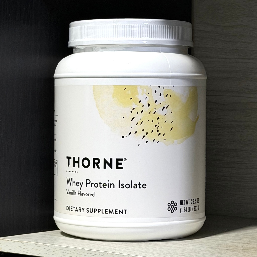 THORNE - Whey Protein Isolate - 14/30 Servings เวย์โปรตีนชนิดผง  มีกรดอะมิโนที่สมดุล พร้อม BCAAs