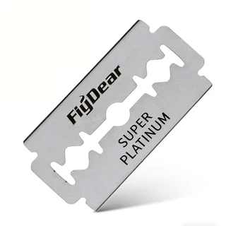 ใบมีดโกน Flydear ฟลายเดียร์ x 10 ชิ้น แบบ 2คม สำหรับโกนหนวด โกนผม Shaving Razor Double Edge Blades from China