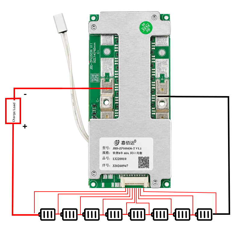 JBD BMS 8S 30A 15A 60A LiFePo4 3.2V 32650 32140 รูปที่ 5