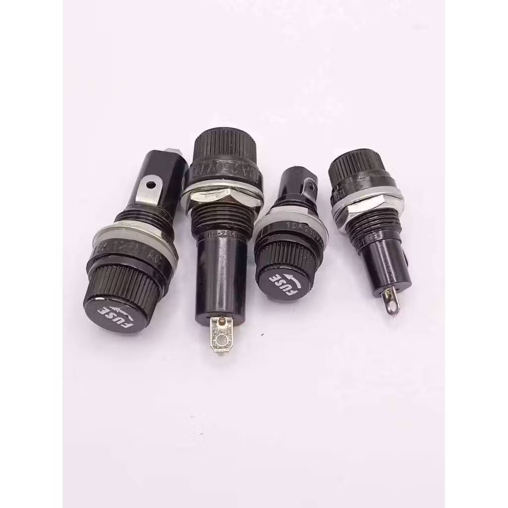 แท้ ทน กระบอกฟิวส์ (Fuse Holder) แบบติดตั้งบนแผง (Panel Mount) หรือแบบยึดแท่น  20มิล 30มิล ราคาต่อชิ้น