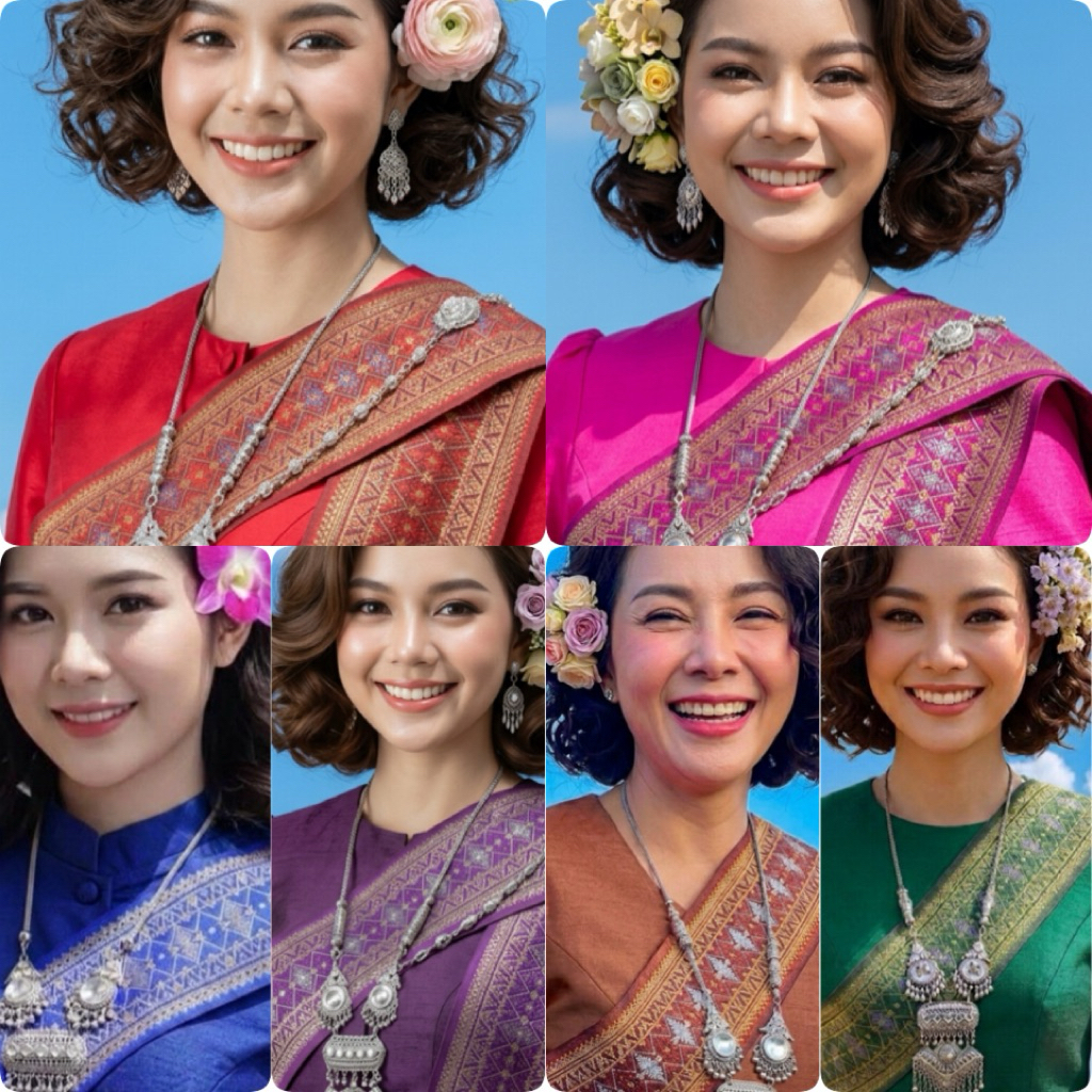 สไบลายรุ้งประกายงาม ขนาด : กว้าง 10 ซม. | ยาว 2 เมตร ราคาเพียง 70 บาท เท่านั้น