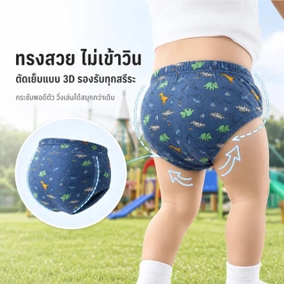 🚚 พร้อมส่ง กางเกงในเด็กผู้ชาย 3-10ขวบ ผ้าฝ้าย100% สบายมาก ลายการ์ตูนน่ารัก ราคาถูก แพ็ค5