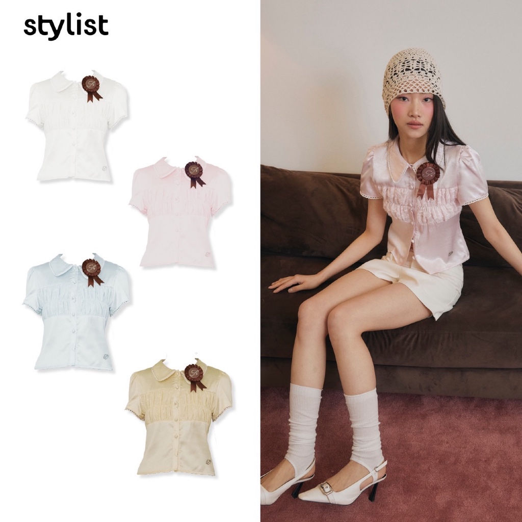 STYLIST - Twisty Blouses-006 เสื้อคอปกกระดุม