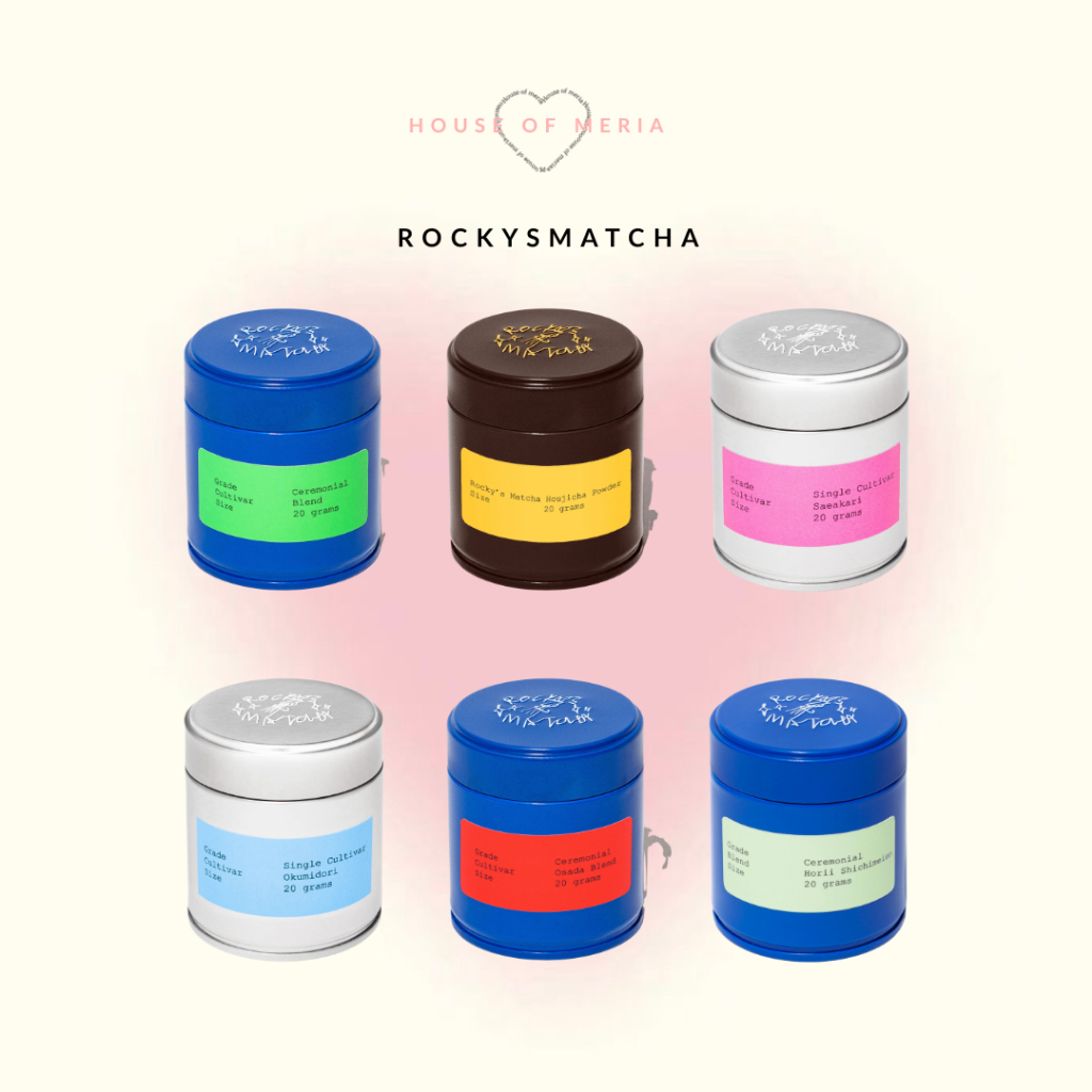 (รุ้นสติกเกอรสีเขียวพร้อมส่ง)Rocky's Matcha 20g มัทฉะญี่ปุ่นพรีเมียม Ceremonial Grade | ผงมัทฉะญี่ปุ่น | โฮจิฉะ