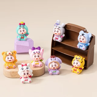 พร้อมส่ง ของตกแต่ง สะสม DIY ชินการ์ตูน (1 SET 8 ตัว)