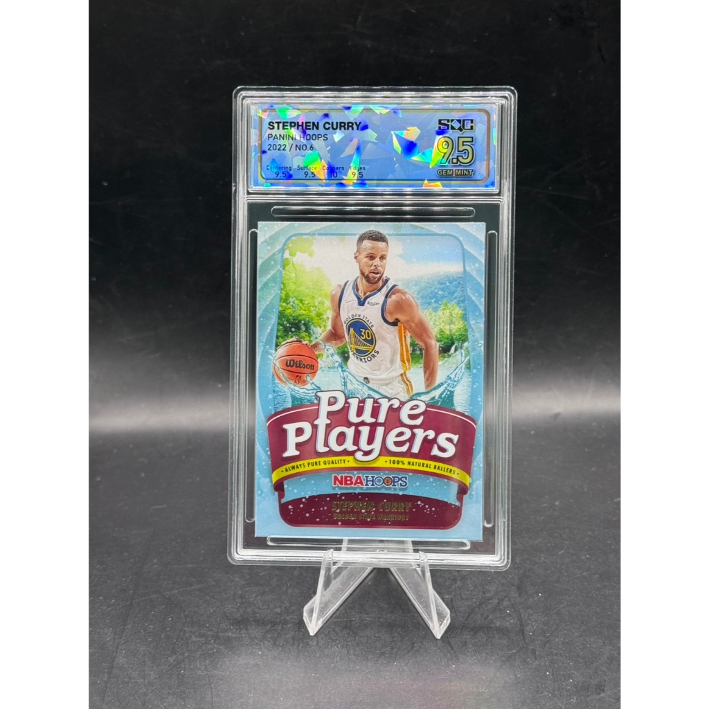 **Stephen Curry - 2022 Panini Hoops - #6 "Pure Players" - SQC 9.5 Gem Mint**