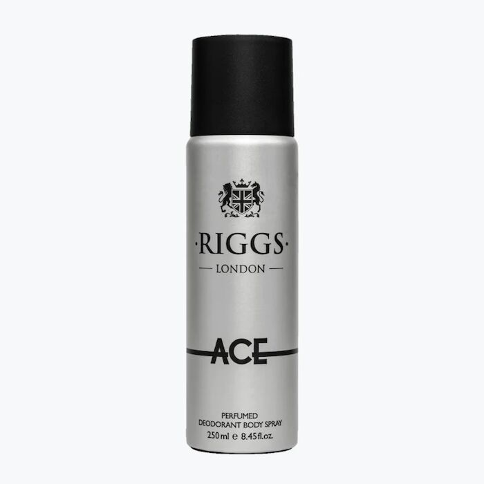 Riggs of London ACE Perfumed Body Spray 250ml. ริกส์ ลอนดอน เอซ บอดี้ สเปรย์ สเปรย์ระงับกลิ่นกาย