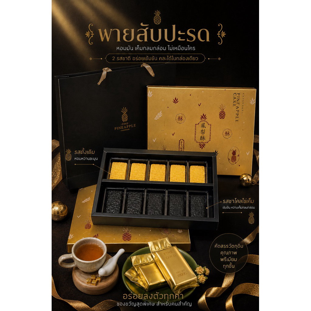 New! พายสับปะรดไต้หวันเจ้าแรกในไทย (คละรส)