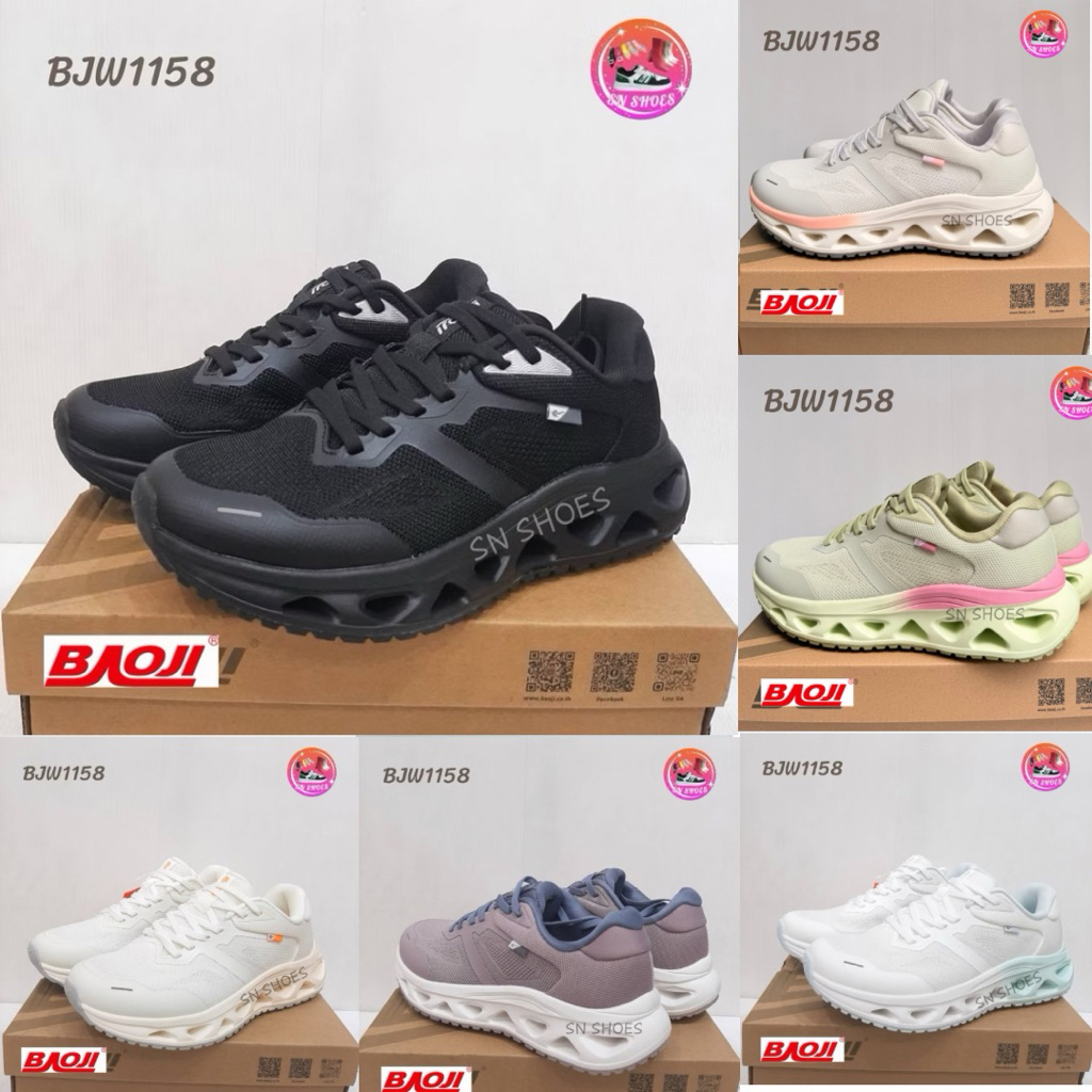 รองเท้าผ้าใบ  BAOJI เเท้100% BJW 1124  รองเท้าผ้าใบผู้หญิง ไซร้ 37-41