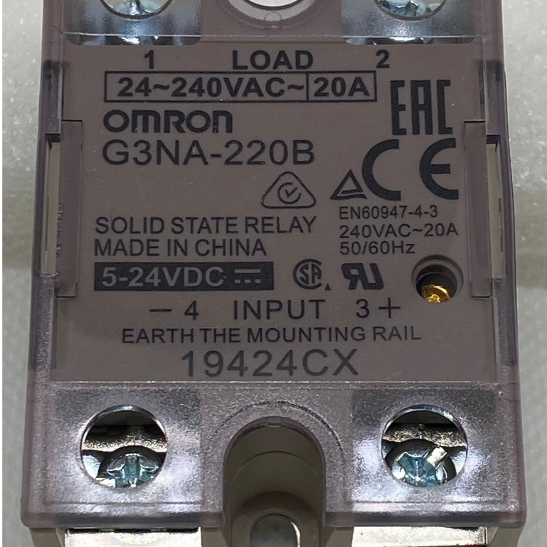 G3NA-220B/-210B /-240B/-205B/ OMRON Solid State Relay โซลิดสเตตรีเลย์ 5-24VDC , 20A 24-240V /G3NA-42