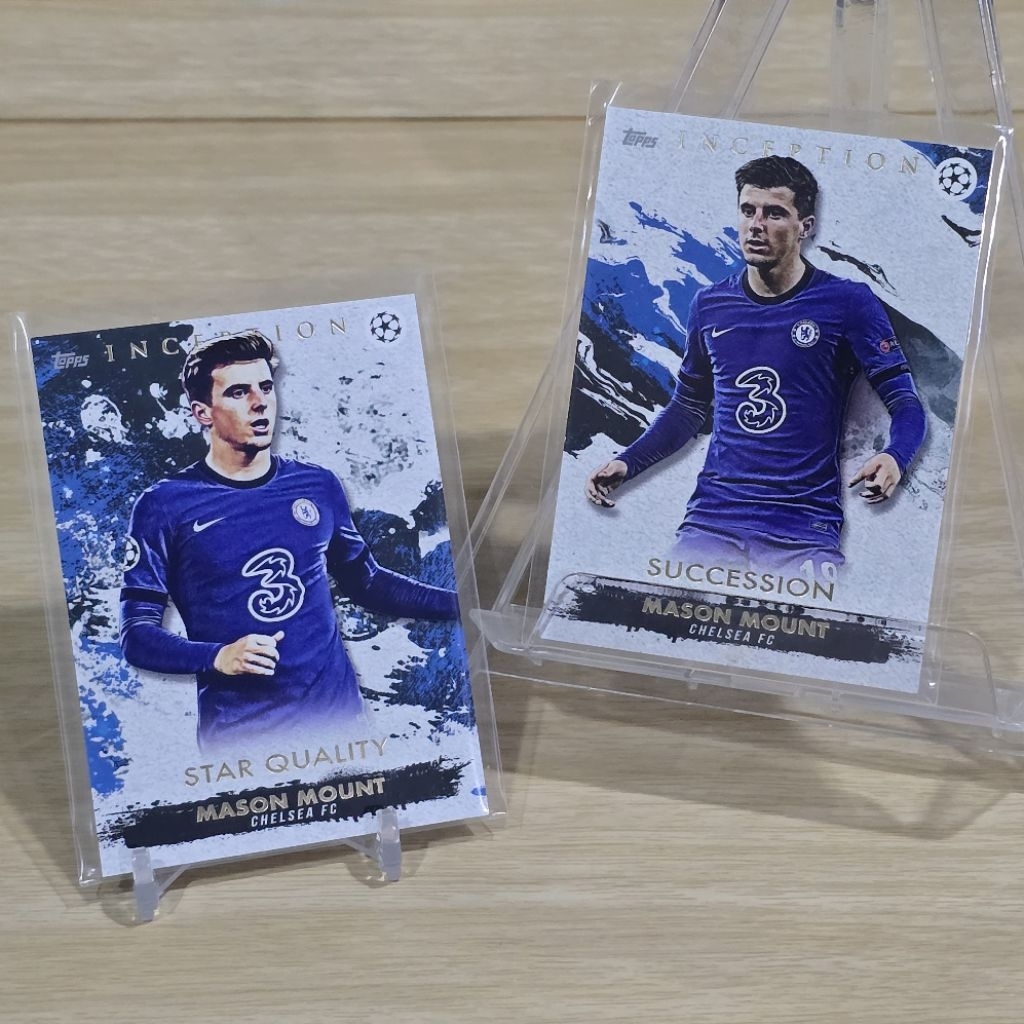 การ์ด การ์ดบอล Topps Inception UCC Uefa Club 2020-21 Mason Mount Base Insert การ์ดหนา ของแท้ Chelsea เชลซี Chrome