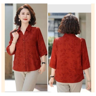 เชิ้ตผู้ใหญ่สดใส มี 4โทนสี🥰 เสื้อเชิ้ตแบบใหม่ทรงสวยผู้ดี ผ้านิ่มใส่สบายไม่ยับด้วย#พร้อมส่ง#เชิ้ตผู้หญิง#ส่งฟรี#คุณนาย