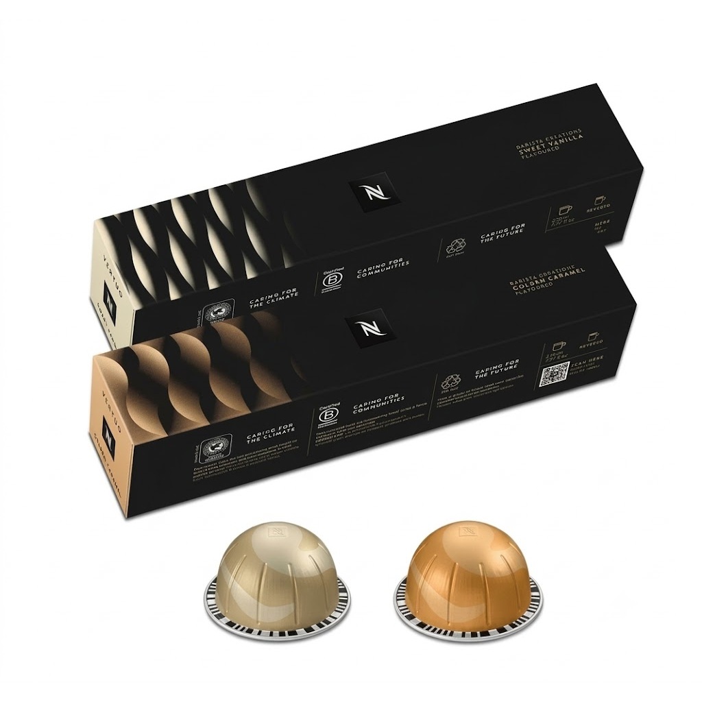 Nespresso VERTUO Barista Creation Variety (Caramel/Vanilla) Ground Coffee (วานิลลา+คาราเมล) กาแฟคั่ว