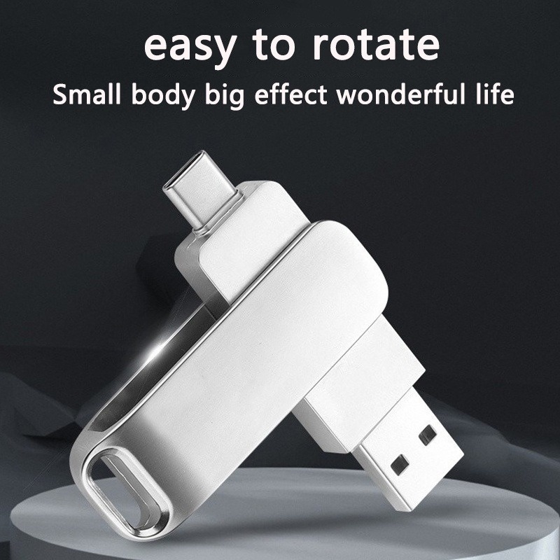 แฟลชไดรฟ์ USB OTG 2 in 1 1TB ความจุขนาดใหญ่ Typec เหมาะสําหรับโทรศัพท์มือถือและคอมพิวเตอร์
